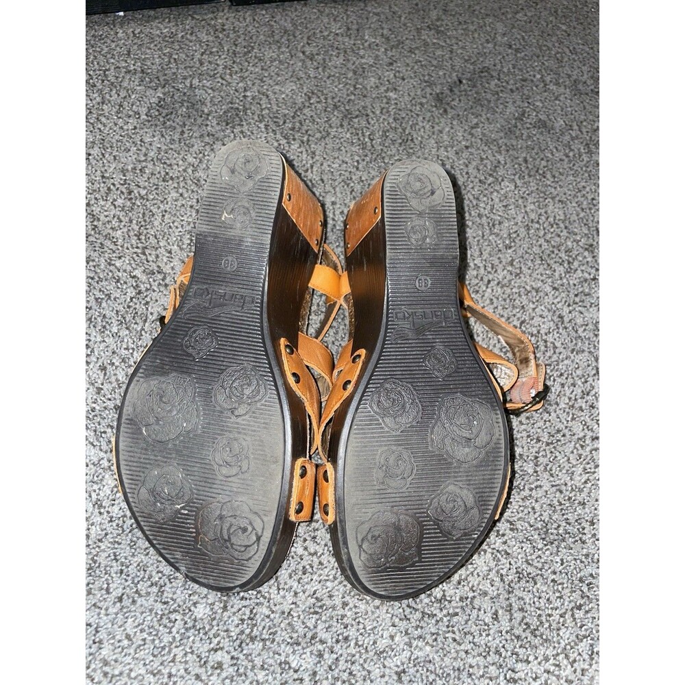 Dansko Frida Wedge Sandals Size 38 (U.S 8) Burnt Orange - Picture 7 of 12